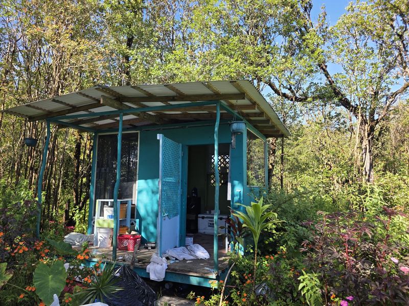 Small structure in a clearing